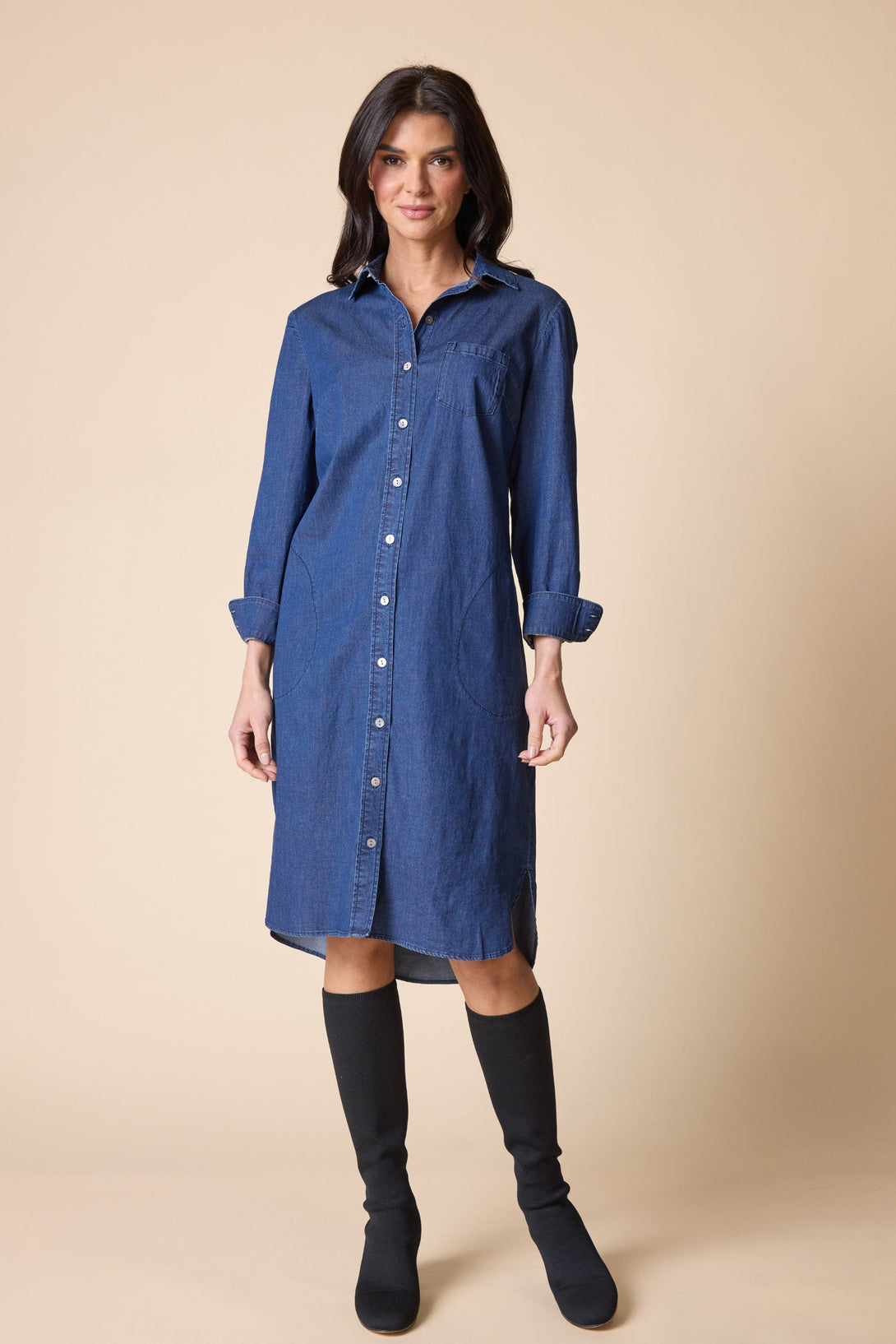 Habitat Dark Denim Shirt Dress