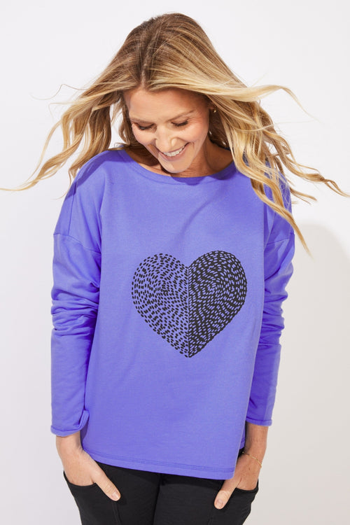 Destination Fleece Heart Pullover