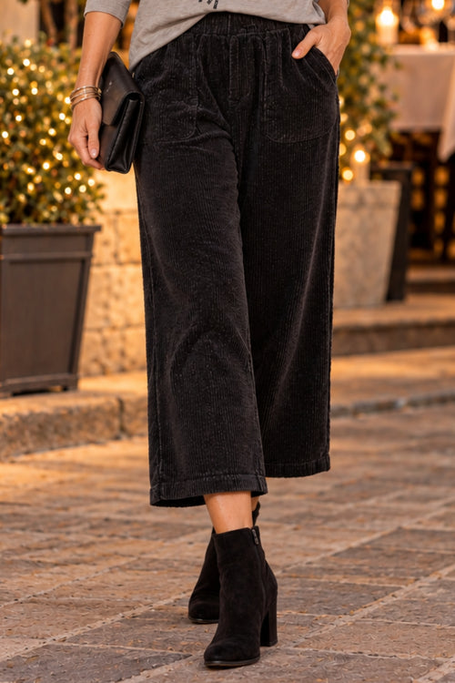 Easy Crop Pant, Lux Cord