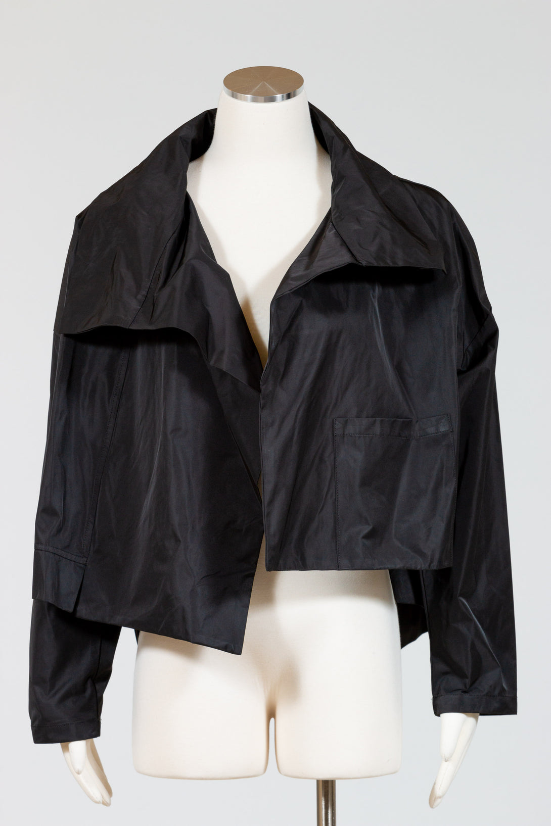 PLANET&nbsp;by Lauren G's Cropped Asymmetrical Jacket Black