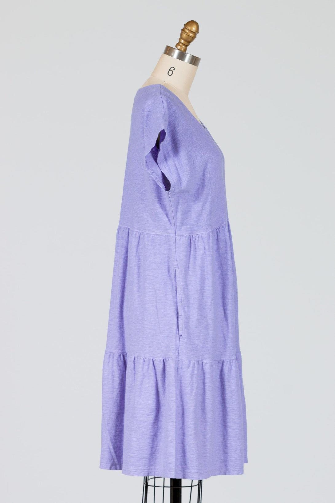 CutLoose-Tiered-Dress-Cotton-Linen-Knit-Lavender-Purple
