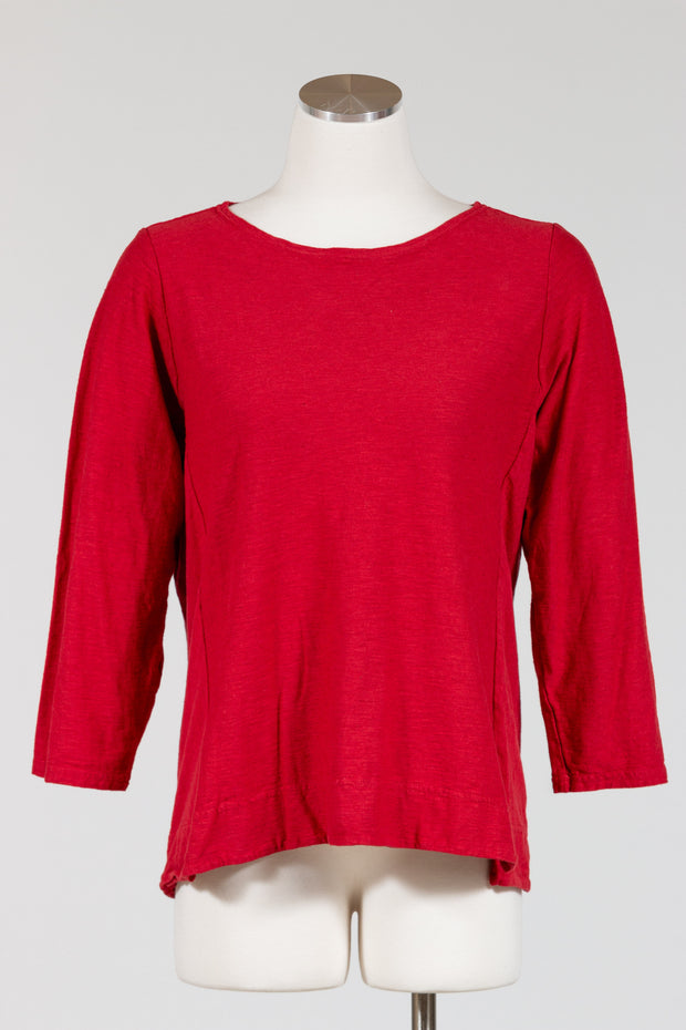 CutLoose-SidePanel-Top-Cotton-Linen-Knit-Holiday-Red