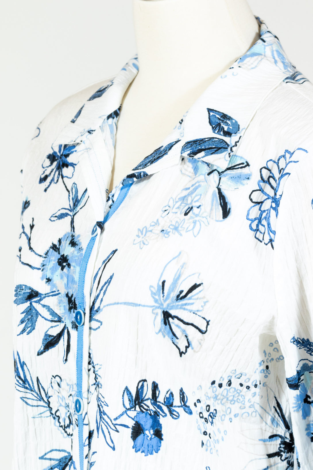 Habitat-Relaxed-Shaped-Shirt-Cornflower-Blue-White-Floral