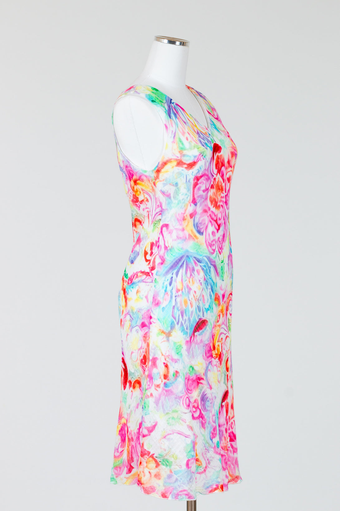 CharlieB-Printed-Sleeveless-Dress-Watercolor-Multi
