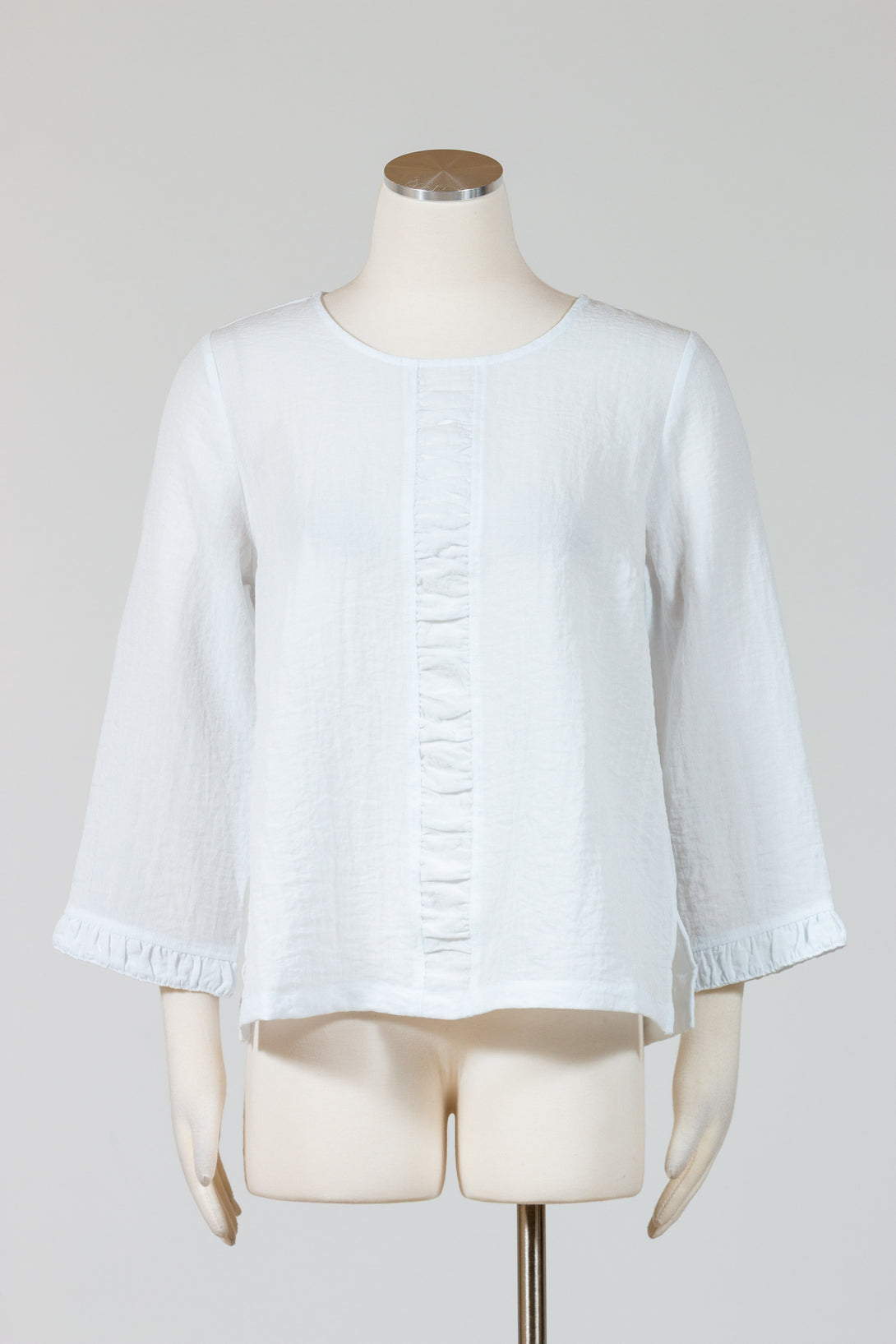 Habitat-Womens-Clothing-Travel-Cindy-Shirt-Tunic-Top-Ruched-White