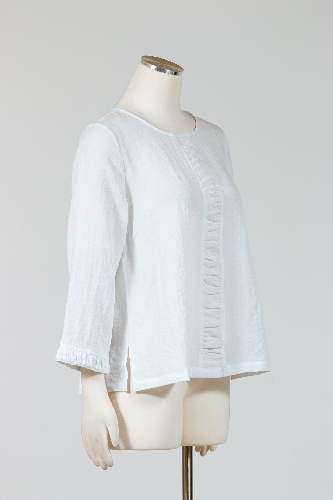 Habitat-Womens-Clothing-Travel-Cindy-Shirt-Tunic-Top-Ruched-White
