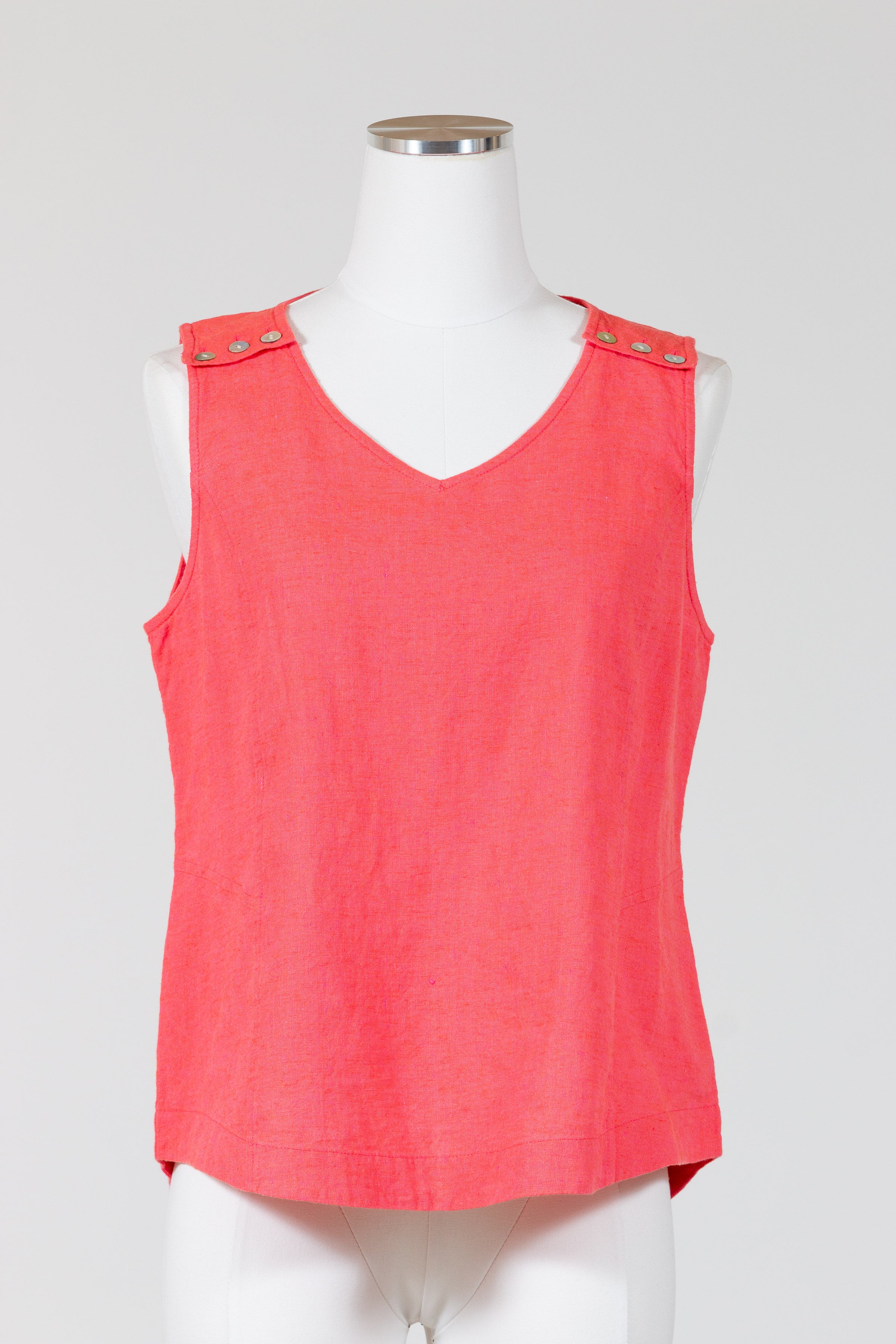 Habitat Freshen Up Tank | Breezy V-Neck Women's Tank, Papaya