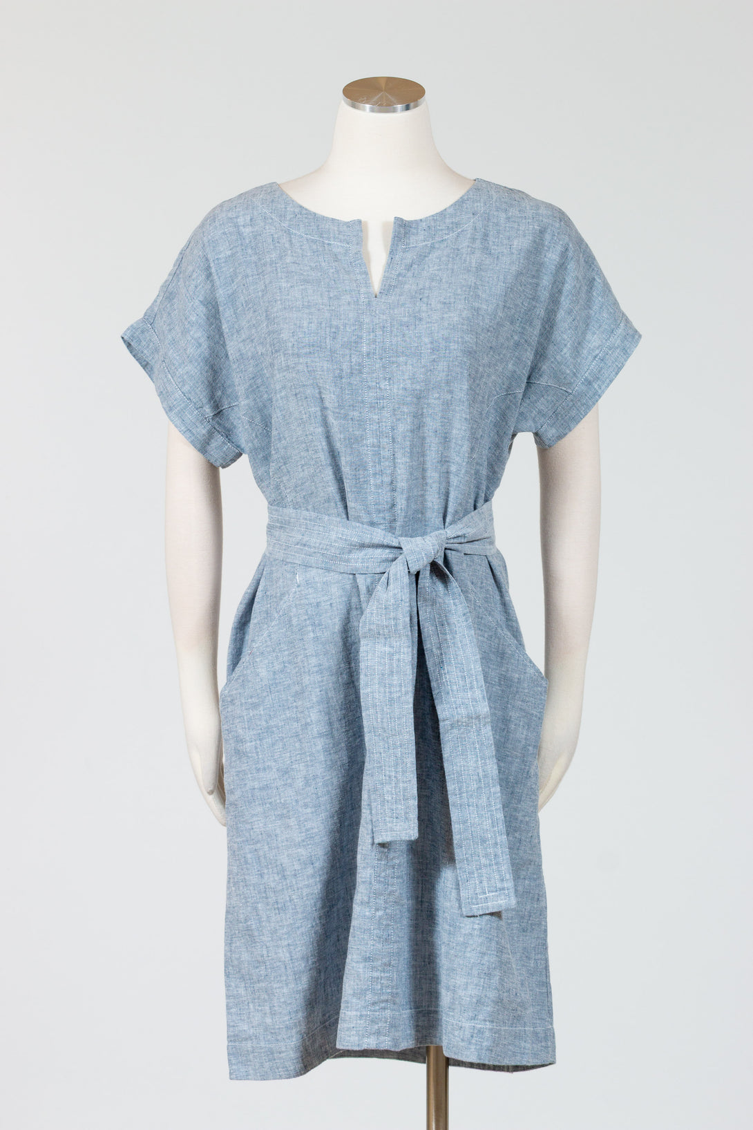 Habitat Bethany Dress Blue Chambray Linen Knee-Length Shift Dress | Lissatheshop.com Indigo / XL , Lissa The Shop Habitat Bethany Dress Blue Chambray Linen Knee-Length Shift Dress | Lissatheshop.com Indigo / XL , Lissa The Shop