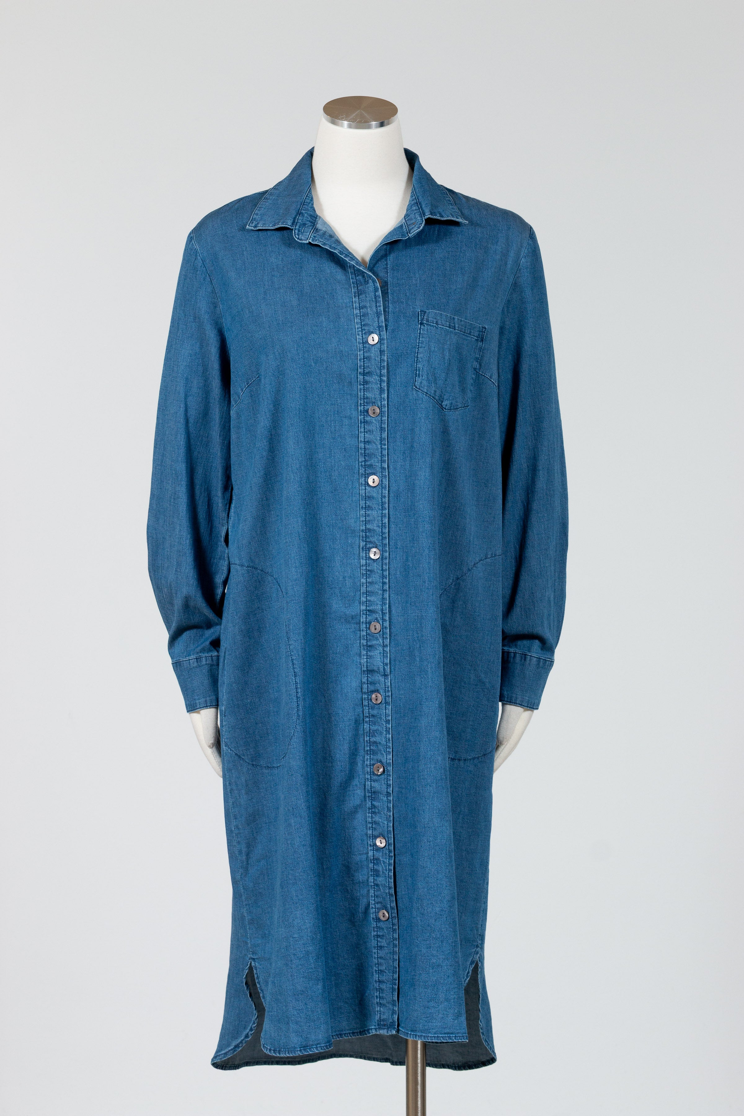 Habitat Perfect Travel Denim Cafe Midi Dress (15587) (Dark Denim) M