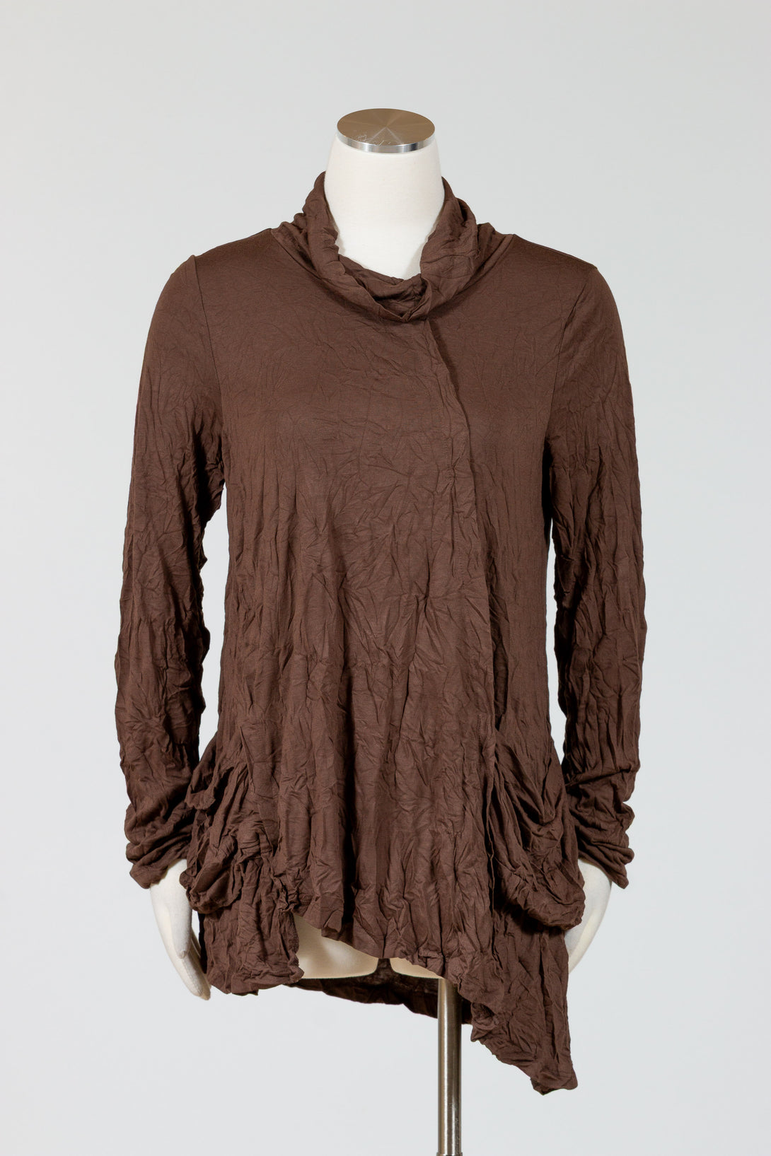 Chalet-Ceci-Womens-Clothing-Julienne-Top-Shirt-Crinkle-Knit-Bamboo-Clay-Brown