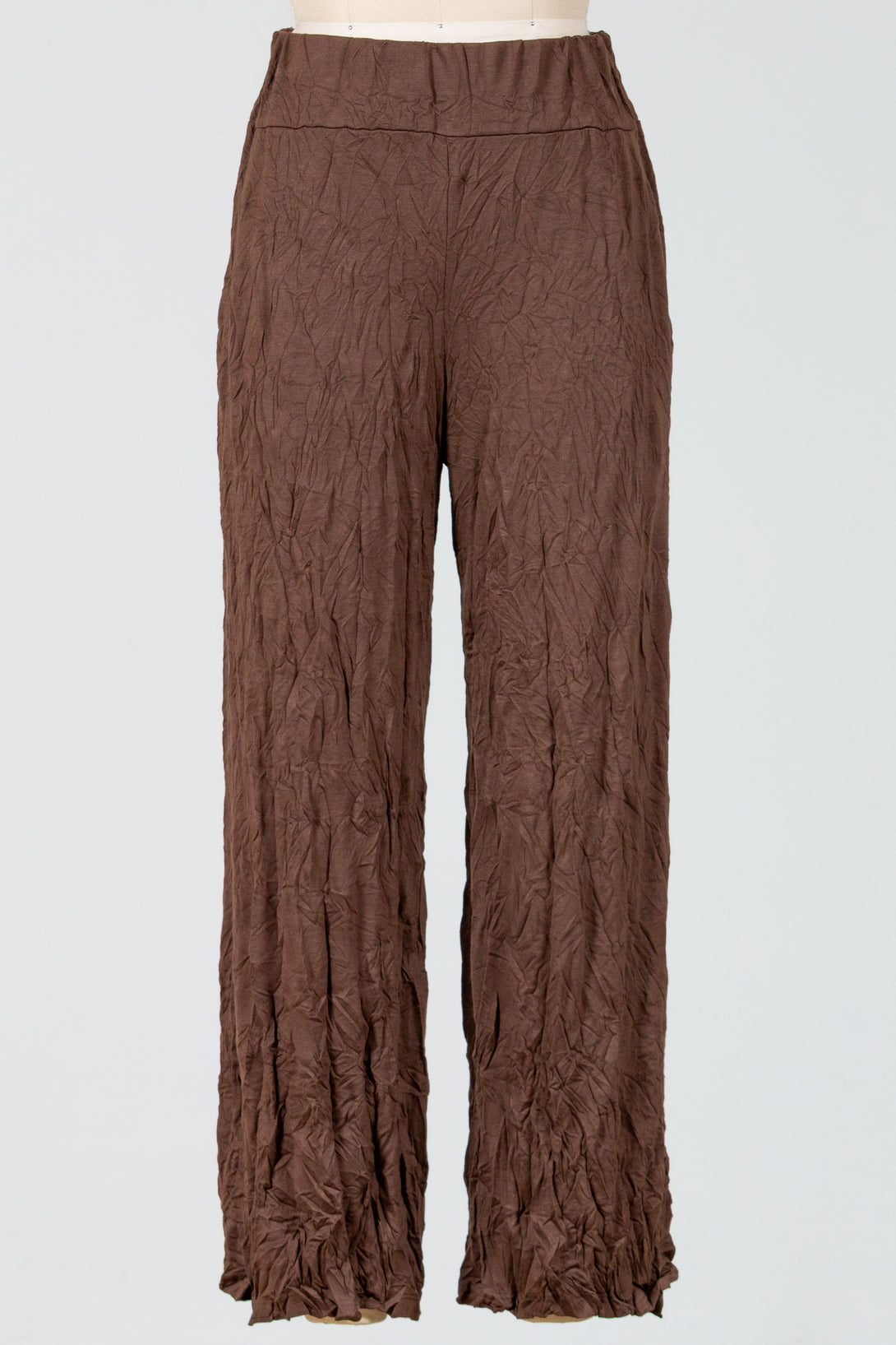 Chalet-Ceci-Womens-Clothing-Tilley-Pant-PullOn-Crinkle-Knit-Bamboo-Clay-Brown