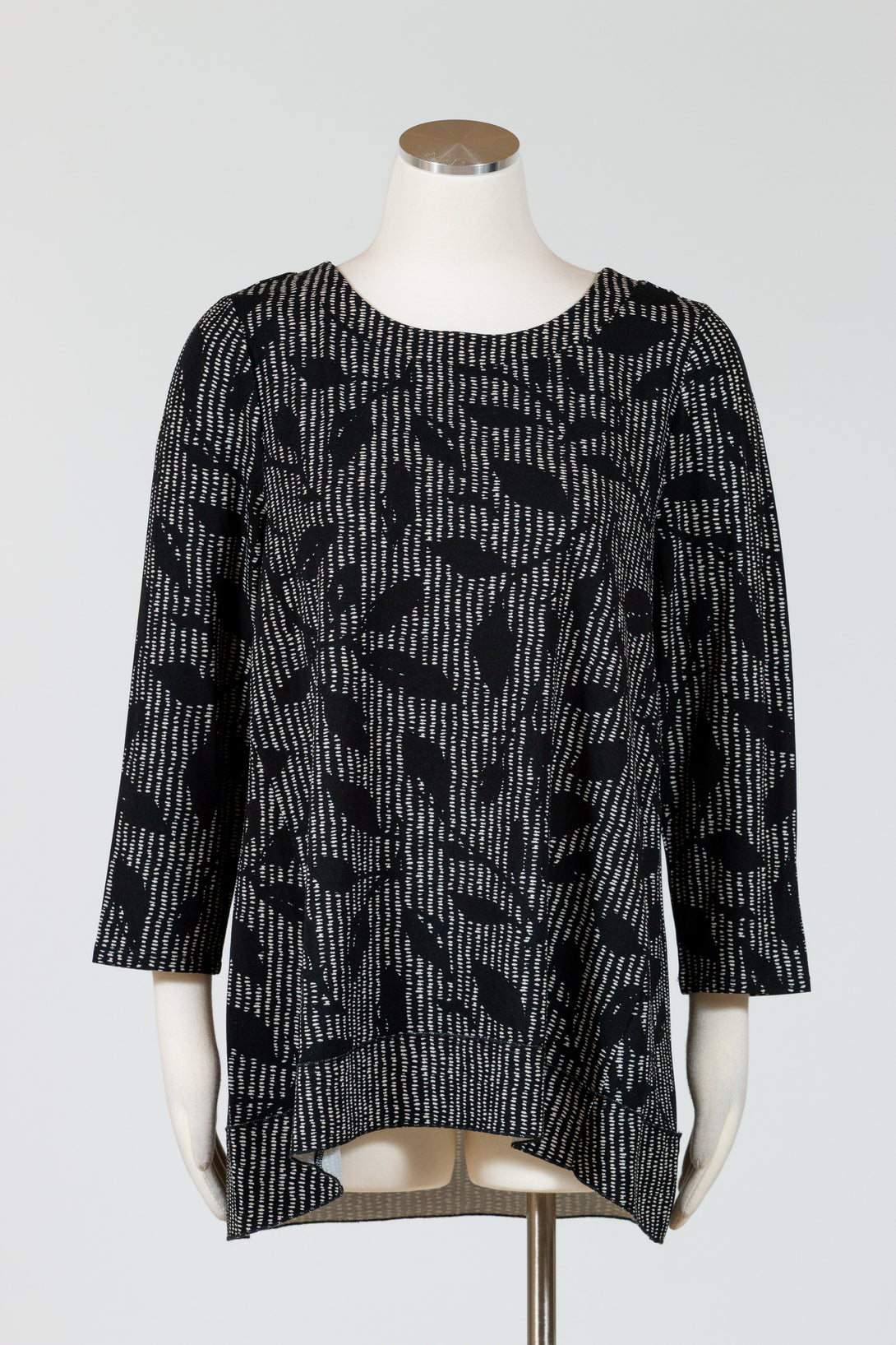 Habitat-Womens-Clothing-WrapNeck-Top--Stylish-Elegant-Canopy-Dove-Grey-Black