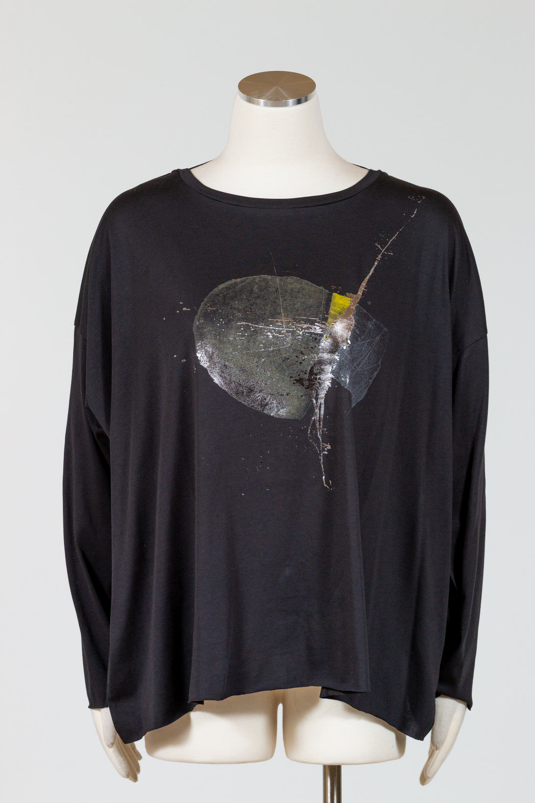 Planet-LaurenG-Womens-Clothing-Celestial-Boxy-Tee-Splatter-Black