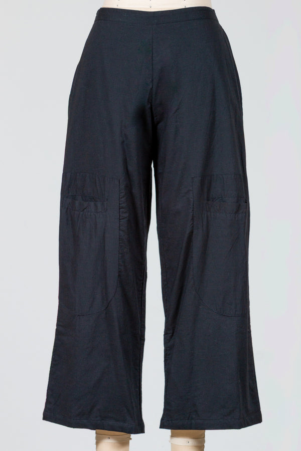 Tulip-Womens-Clothing-BigPocket-Pant-Cotton-Lightweight-Woven-Breathable-Black