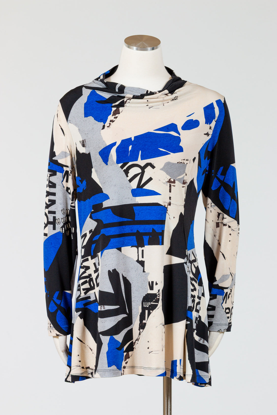 Chalet-Ceci-Womens-Clothing-Brixley-Shirt-Top-Tunic-Blueprint-Blue-Black-Print