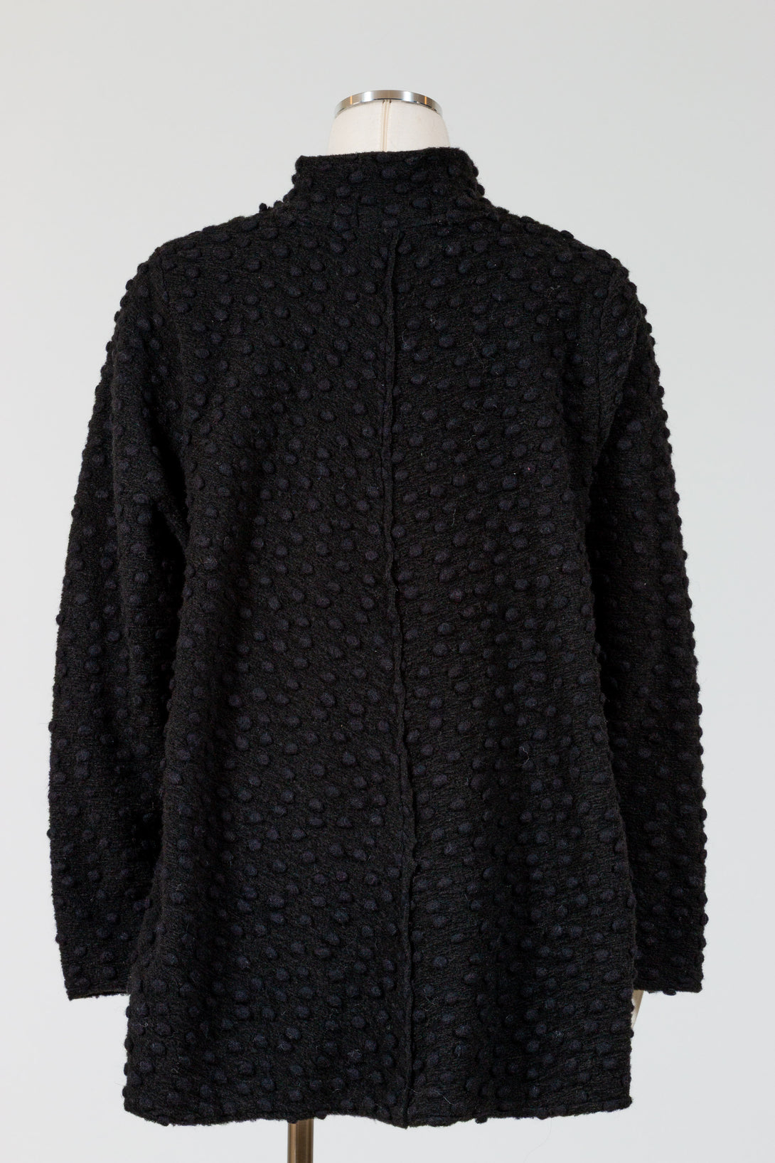 CutLoose-Womens-Clothing-Zip-Swing-Jacket-Polka-Dot-Black