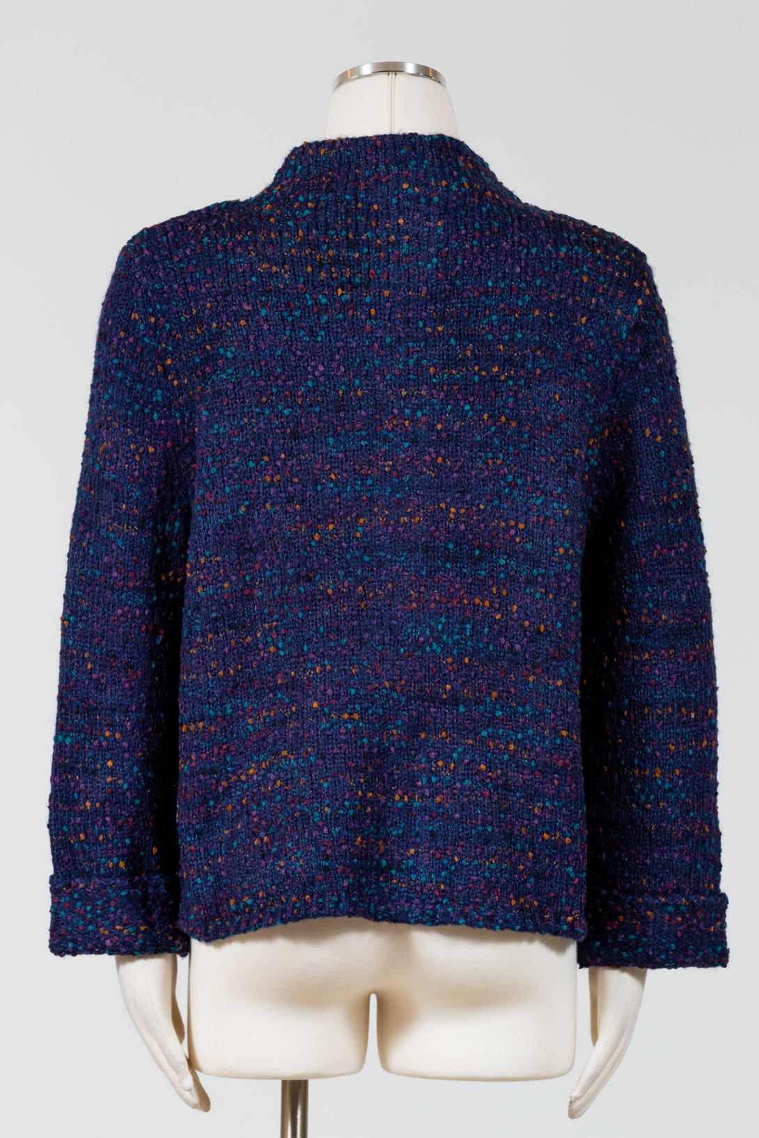 Habitat-Womens-Clothing-Top-Cardi-Sweater-FunnelNeck-Navy-Blue