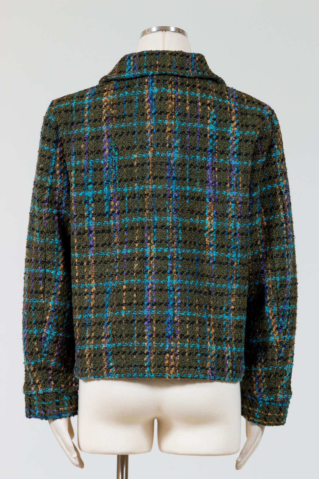 Habitat-Womens-Clothing-Top-Shacket-Jacket-Plaid-Avocado-Green