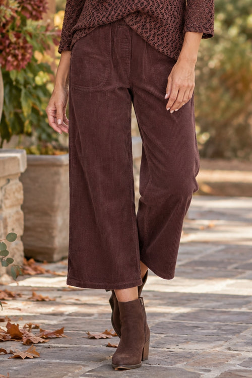 Easy Crop Pant, Lux Cord
