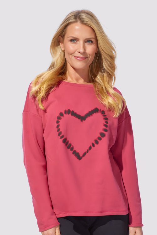 Shibori Heart Pullover