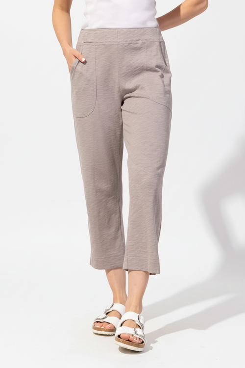 Textured Peruvian Cotton On The Go Capri