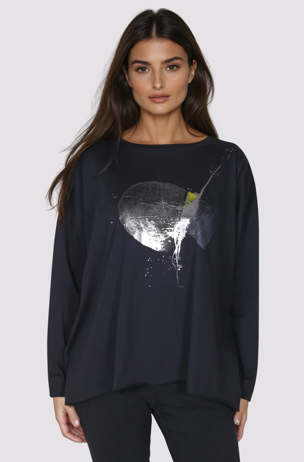 Planet-LaurenG-Womens-Clothing-Celestial-Boxy-Tee-Splatter-Black