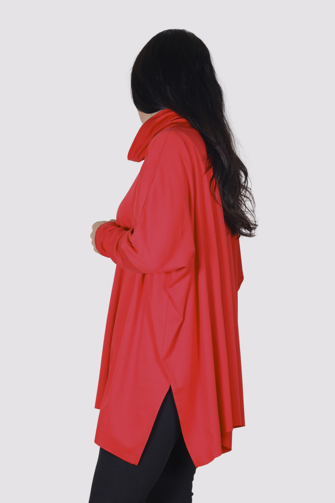 Planet-LaurenG-Womens-Swing-TurtleNeck-Top-Pima-Cotton-vapor-grey