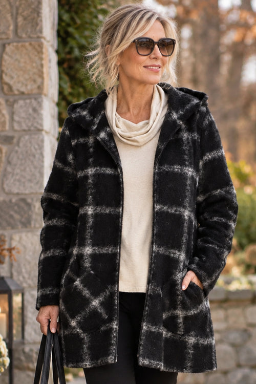 Hooded Swing Jacket