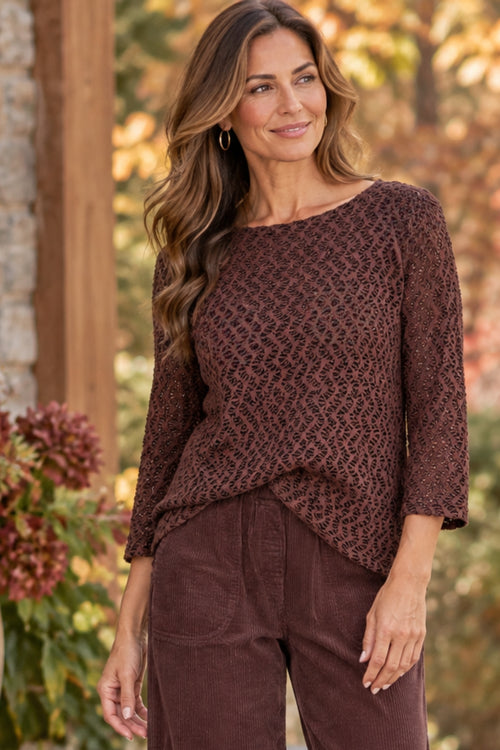 Boatneck Tee, Crochet