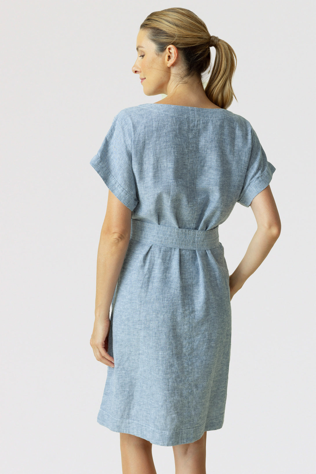 Habitat Bethany Dress Blue Chambray Linen Knee-Length Shift Dress | Lissatheshop.com Indigo / XL , Lissa The Shop Habitat Bethany Dress Blue Chambray Linen Knee-Length Shift Dress | Lissatheshop.com Indigo / XL , Lissa The Shop
