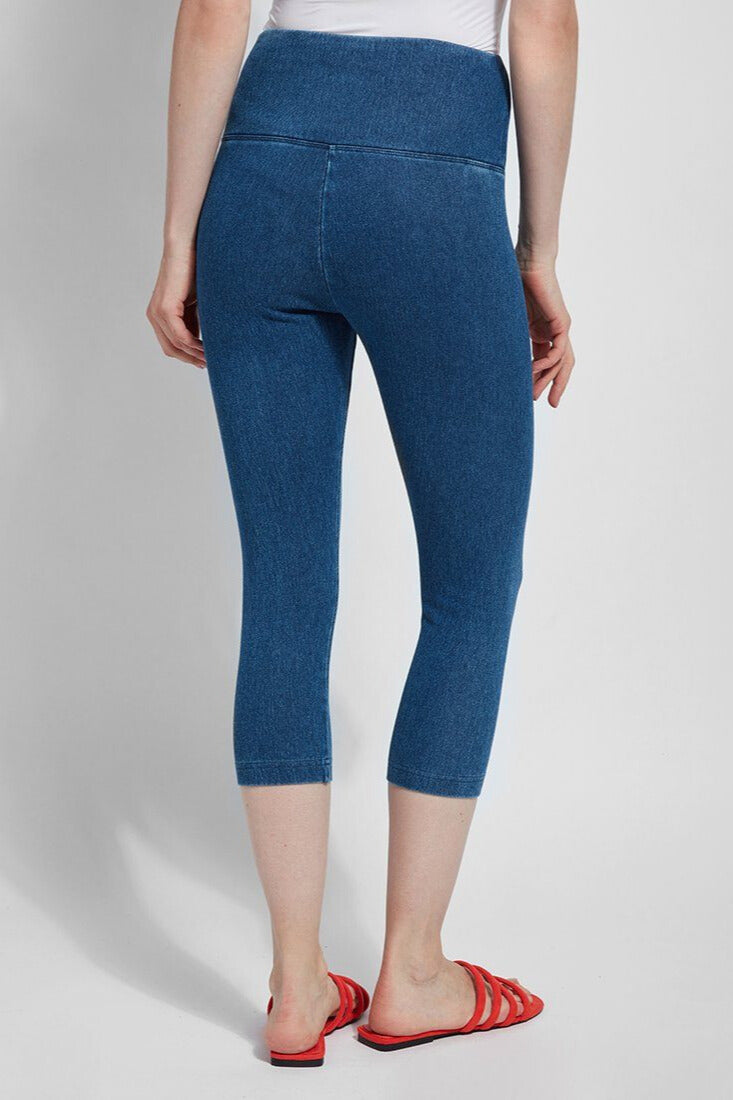 LYSSÉ Denim Capri Mid Wash