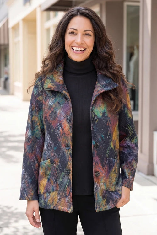 Sunset Fleece Swing Coat