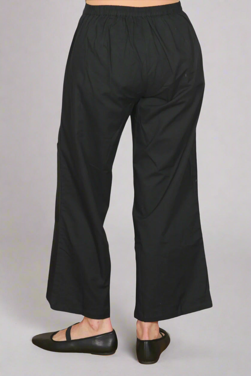 Tulip-Womens-Clothing-BigPocket-Pant-Cotton-Lightweight-Woven-Breathable-Black