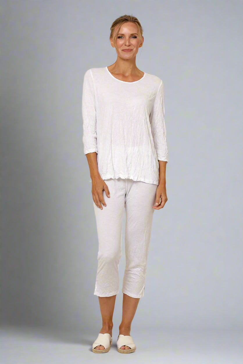 Chalet slit pant, crinkle