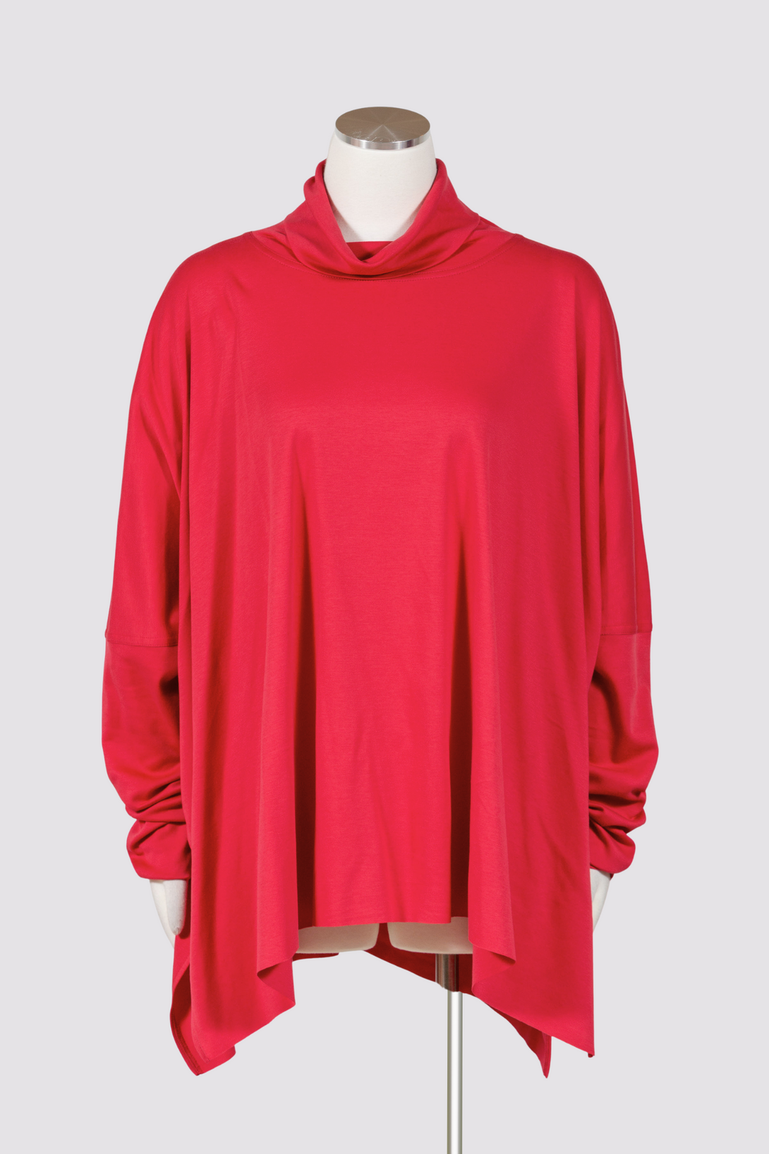 Planet-LaurenG-Womens-Swing-TurtleNeck-Top-Pima-Cotton-vapor-grey