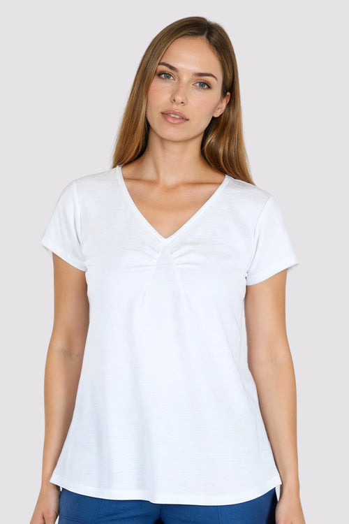 Tuck Front Tee, Short Sleeve