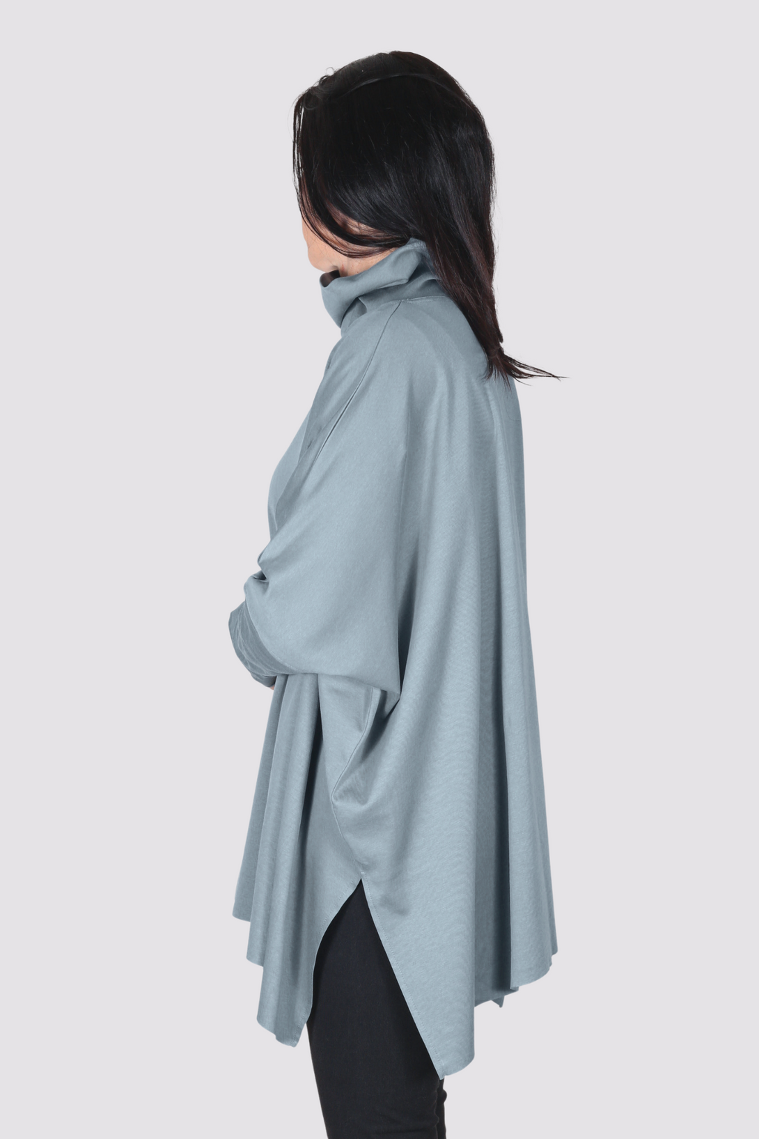 Planet-LaurenG-Womens-Swing-TurtleNeck-Top-Pima-Cotton-vapor-grey