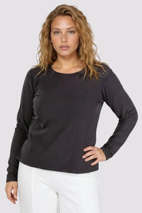 Long Sleeve Bias Tee