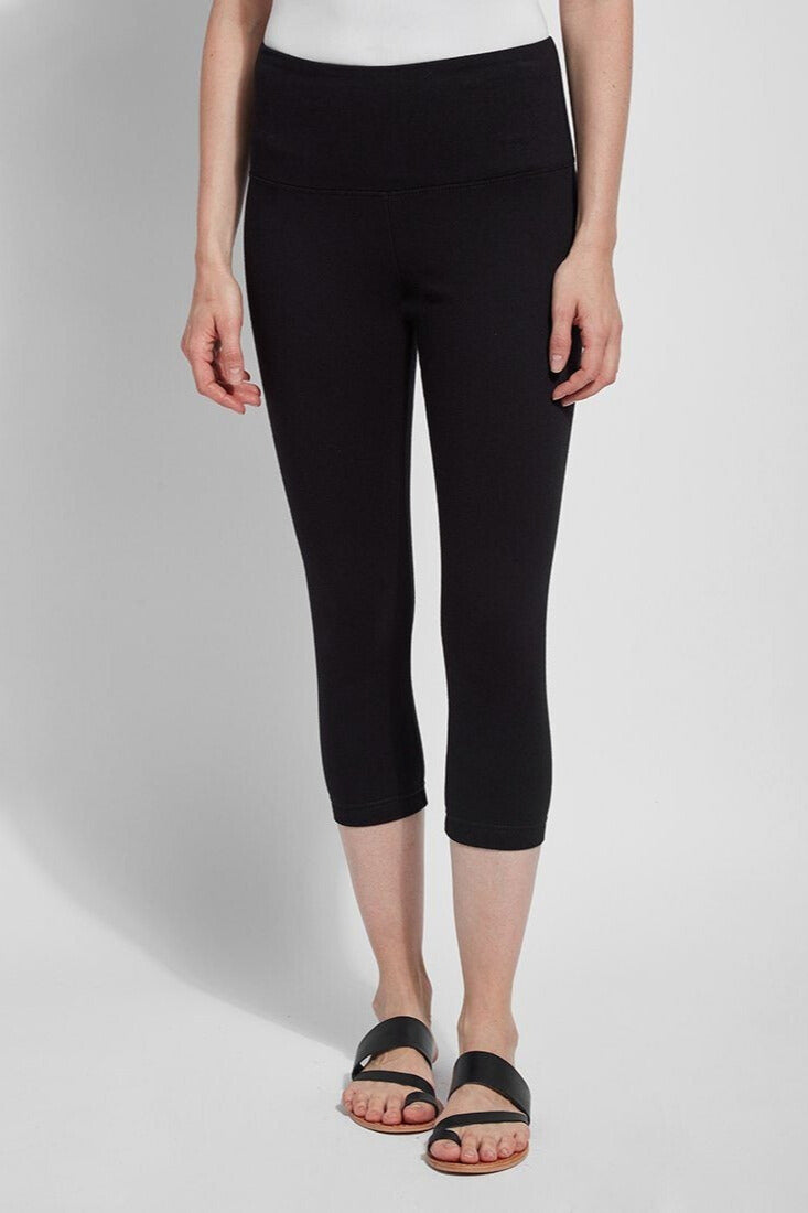 LYSSÉ Denim Capri Black