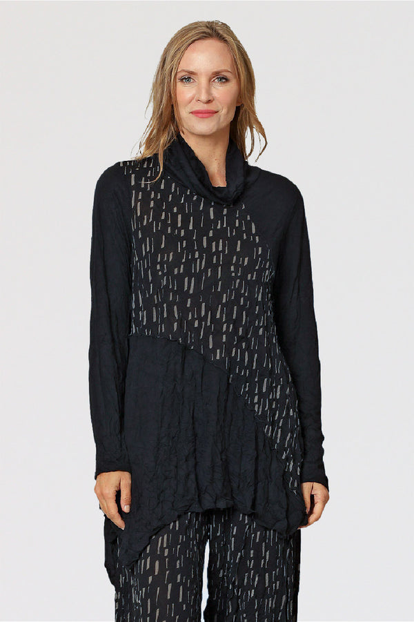 Chalet-Olive-Tunic-Crinkle-Mesh-Raisin-Black