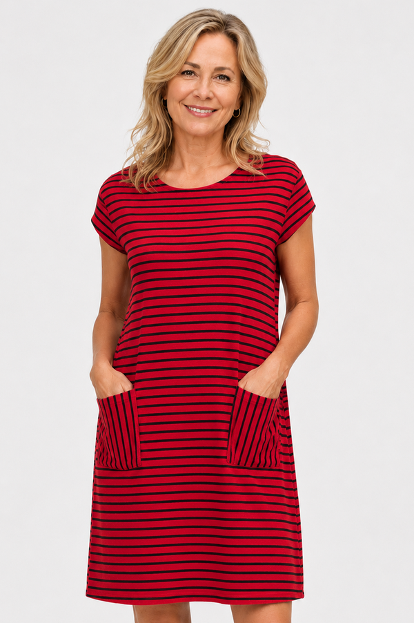 cut loose clothing dresses Hanky Linen Short Sleeve Shirt Dress empire seam detail Shop Cut Loose | Easygoing