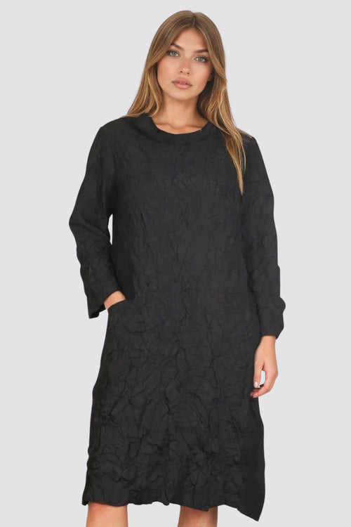 Easy Cowl Dress (Black)