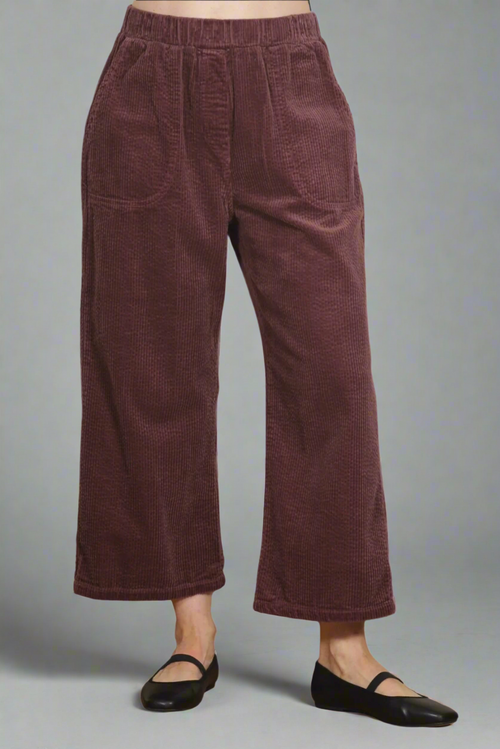 Easy Crop Pant, Lux Cord