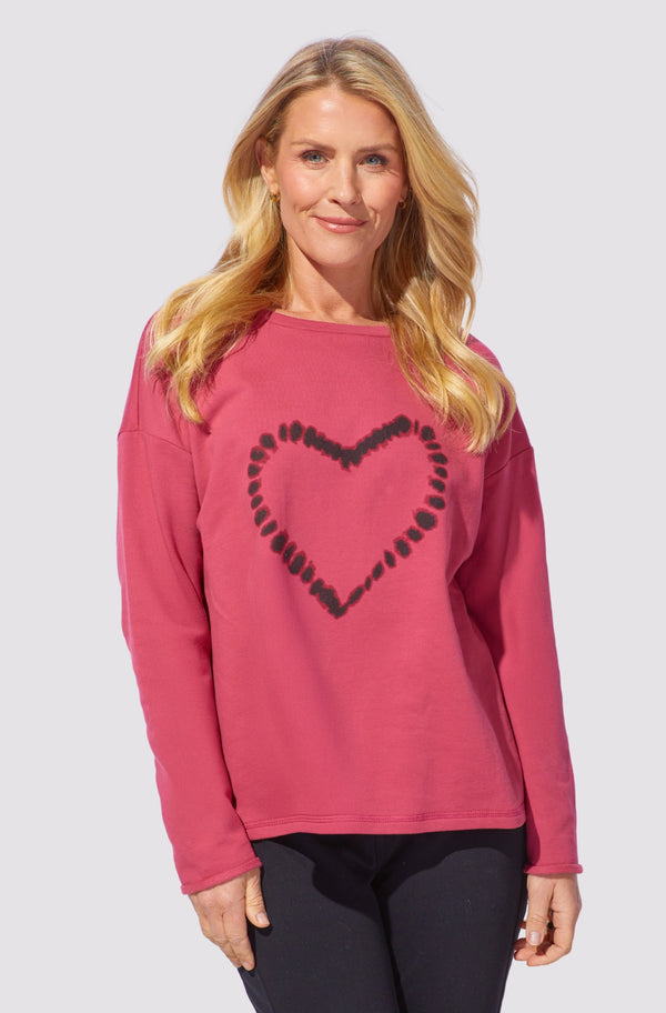 Escape by Habitat's Shibori Heart Pullover