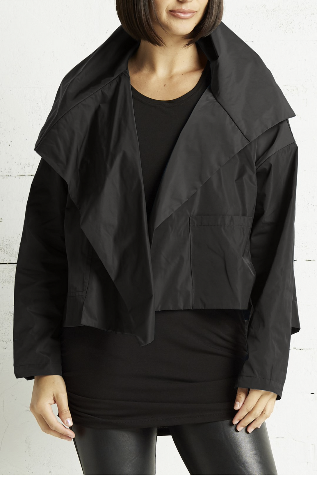 PLANET&nbsp;by Lauren G's Cropped Asymmetrical Jacket