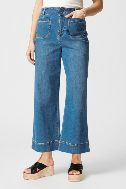 Wide Leg Ankle Jean