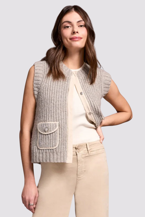 Sleeveless Vest with Pockets