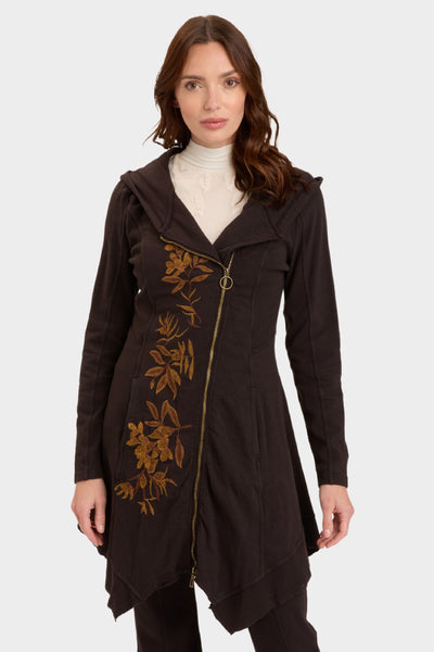 XCVI Hideo Jacket Dress (Cotton Terry) {Black}