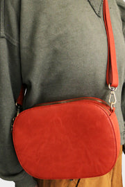 Joy Susan Nora Camera Bag (Vegan Leather){Terracotta/Pine}