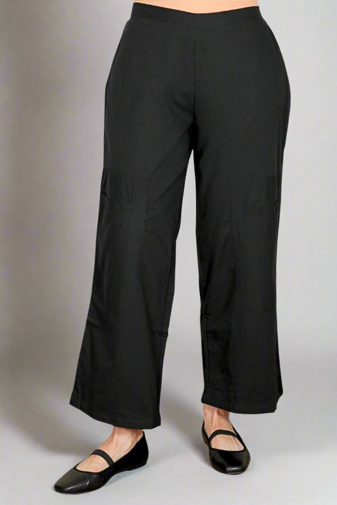 Tulip-Womens-Clothing-BigPocket-Pant-Cotton-Lightweight-Woven-Breathable-Black